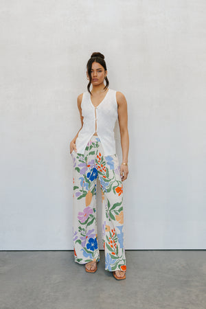 Donna Pants - Abstract Floral