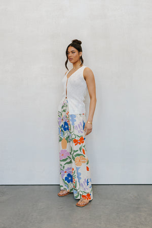 Donna Pants - Abstract Floral