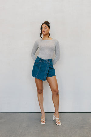 Spencer Skort - Indigo Denim