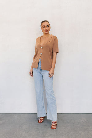 Maysie Top - Camel