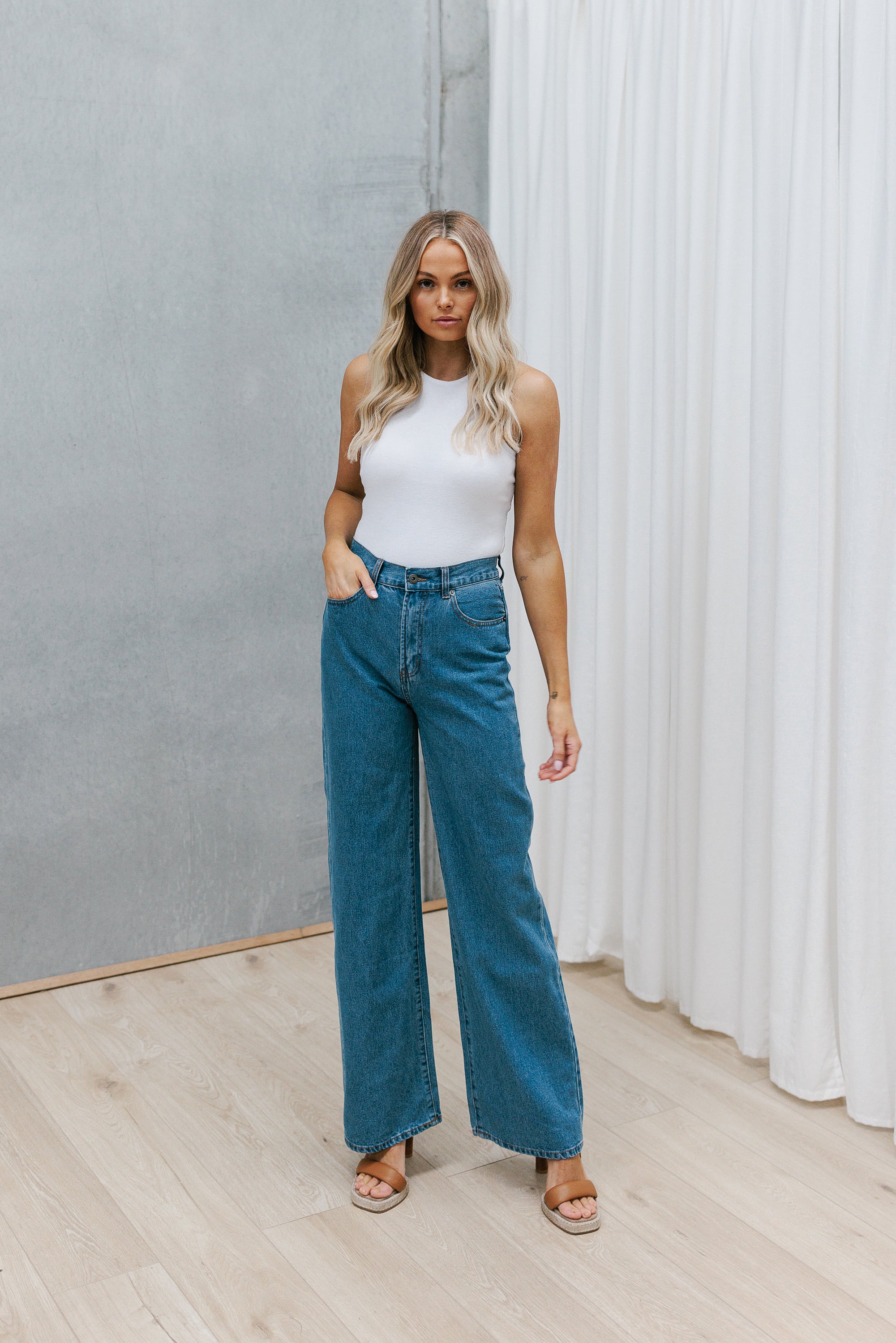 Brooke Jeans Mid Blue Denim