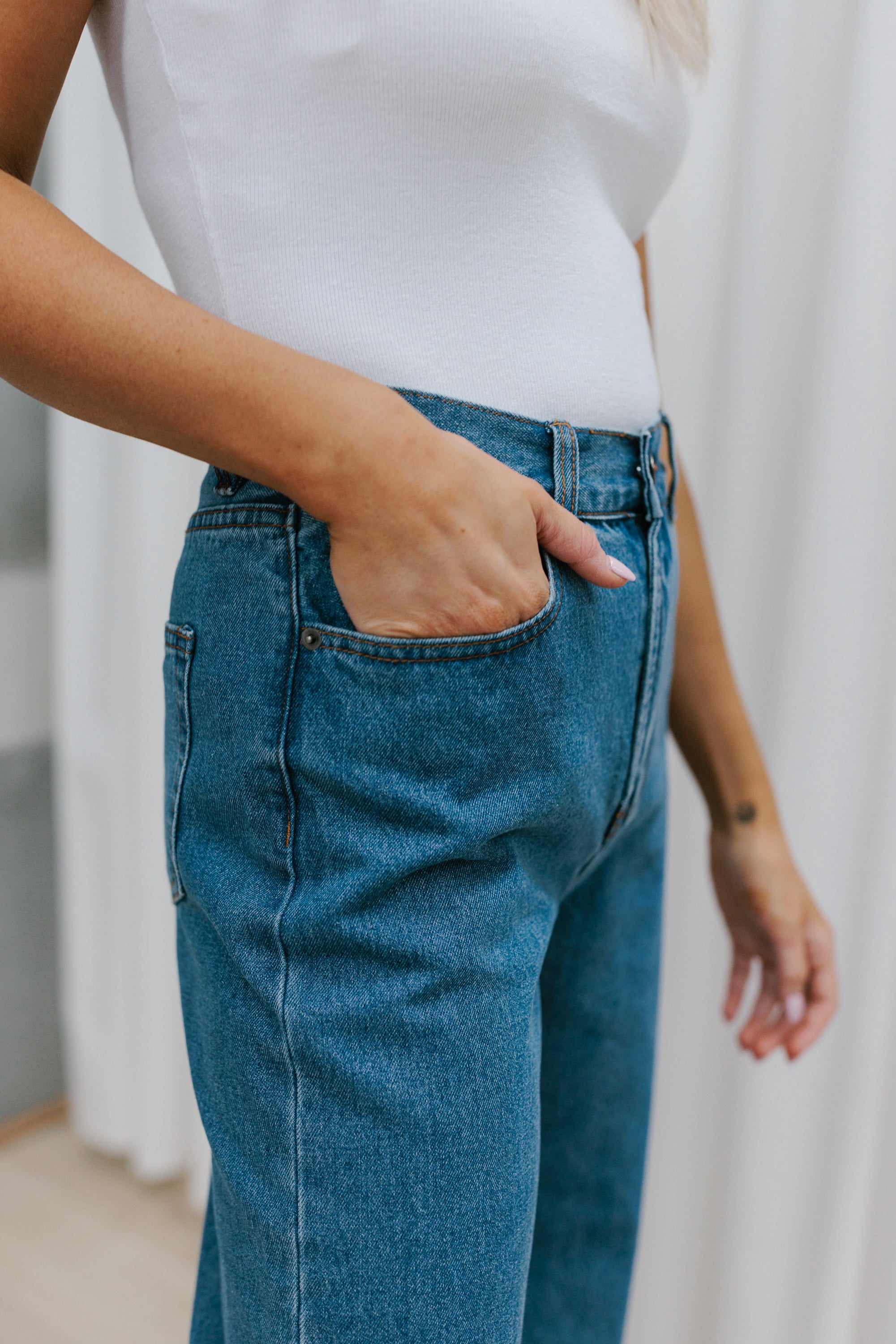 Brooke Jeans Mid Blue Denim