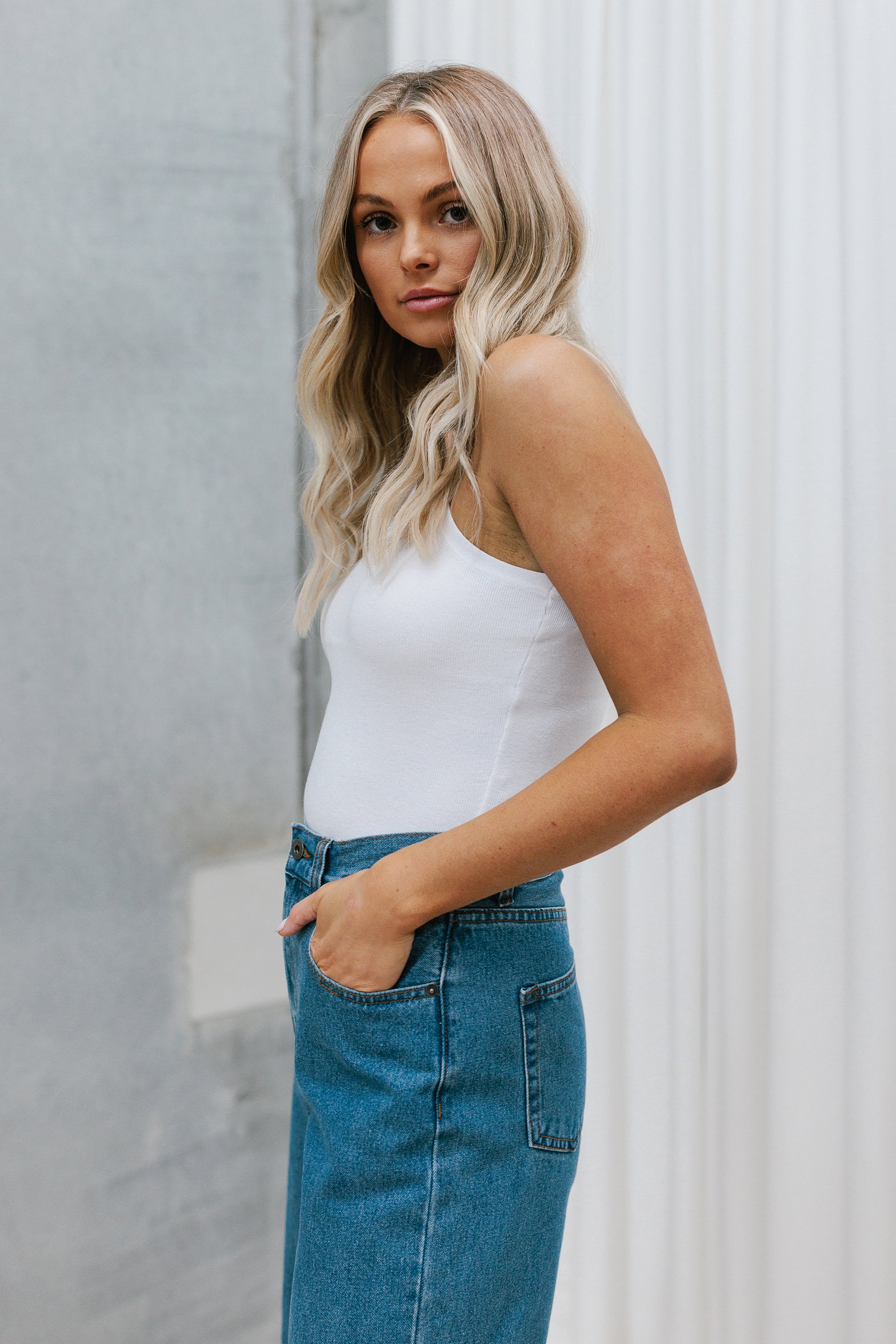 Brooke Jeans Mid Blue Denim