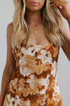 Juniper Dress - Brown Floral