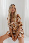 Juniper Dress - Brown Floral