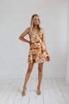 Juniper Dress - Brown Floral