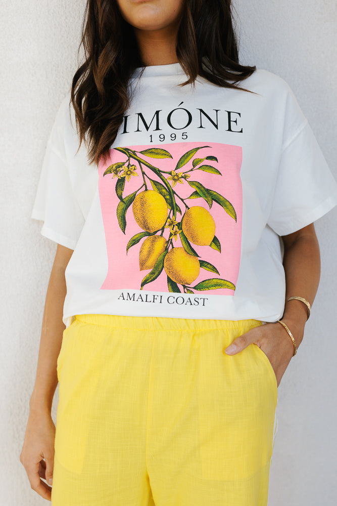 Limone Tee - White