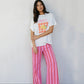Cici Pants - Pink/Red Stripe