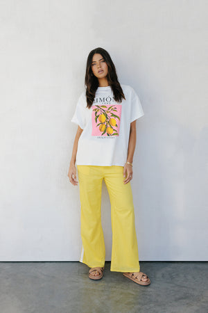 Narie Pants - Yellow/White Stripe