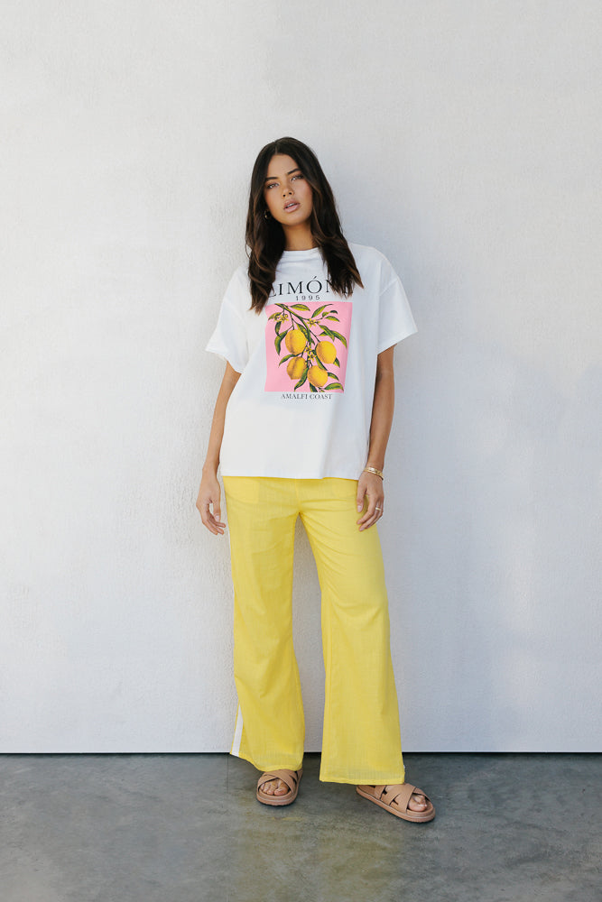 Limone Tee - White