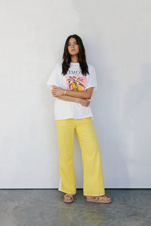 Narie Pants - Yellow/White Stripe