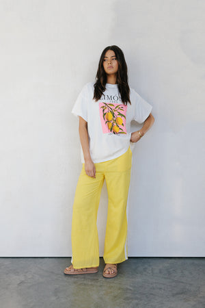 Narie Pants - Yellow/White Stripe