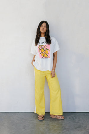 Narie Pants - Yellow/White Stripe