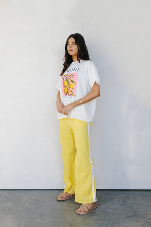 Narie Pants - Yellow/White Stripe