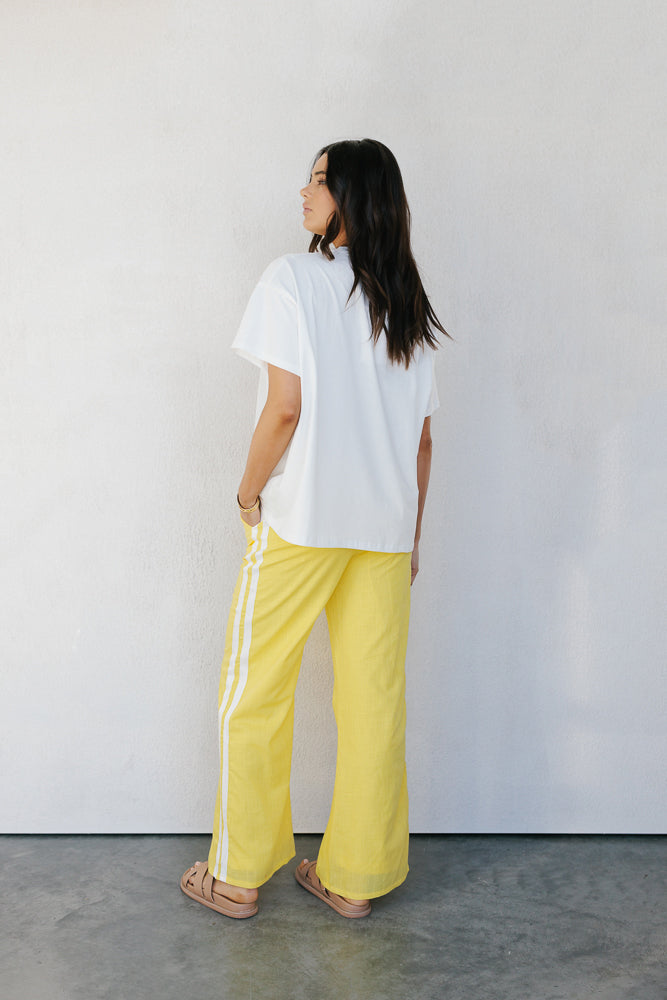 Narie Pants - Yellow/White Stripe