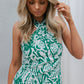 Caitlin Dress - Emerald Abstract