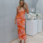 Cara Dress - Orange Floral