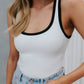 Carrie Top - White/Black