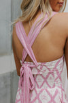 Vara Dress - White/Pink Print