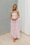 Vara Dress - White/Pink Print