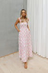 Vara Dress - White/Pink Print