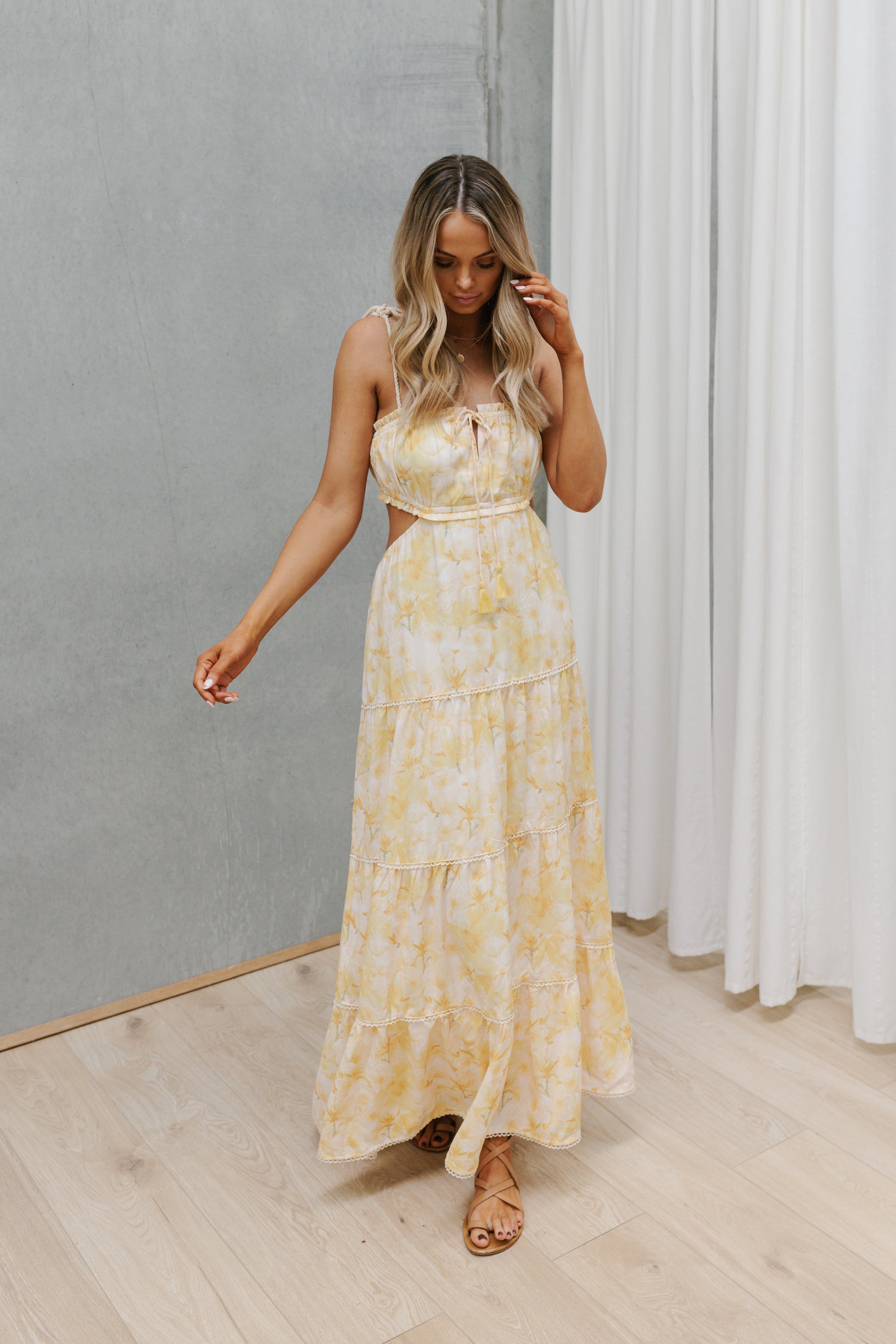 Tala Dress Yellow Floral