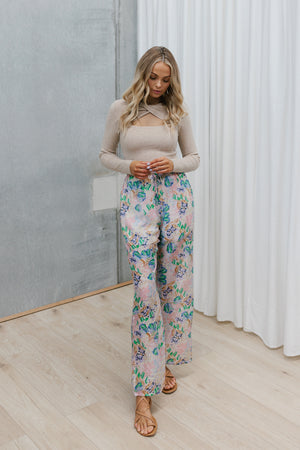 Ellery Pant - Lilac Floral