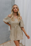 Elodie Dress - Golden Taupe