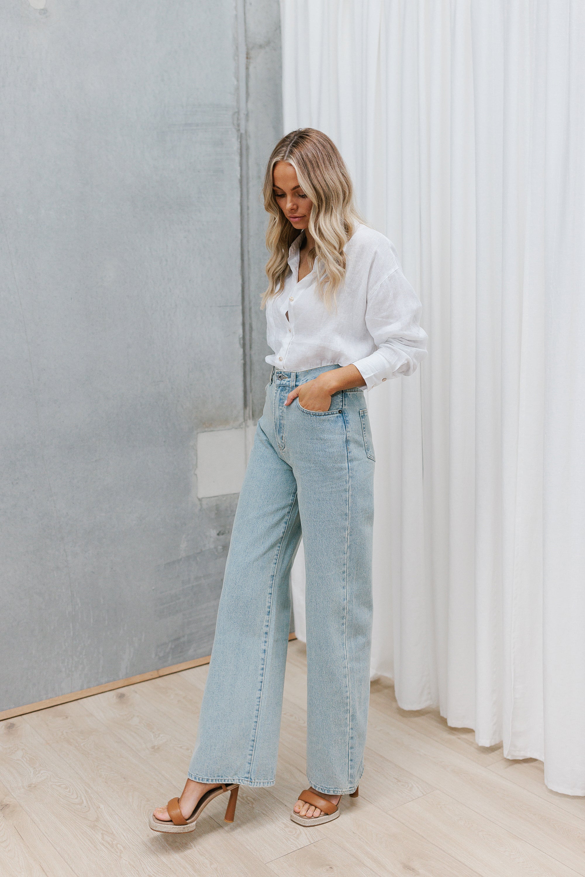 Evie Jeans - Vintage Blue Denim – Mirror Mirror Boutique