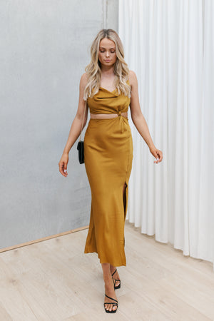 Ezra Dress - Golden Tan