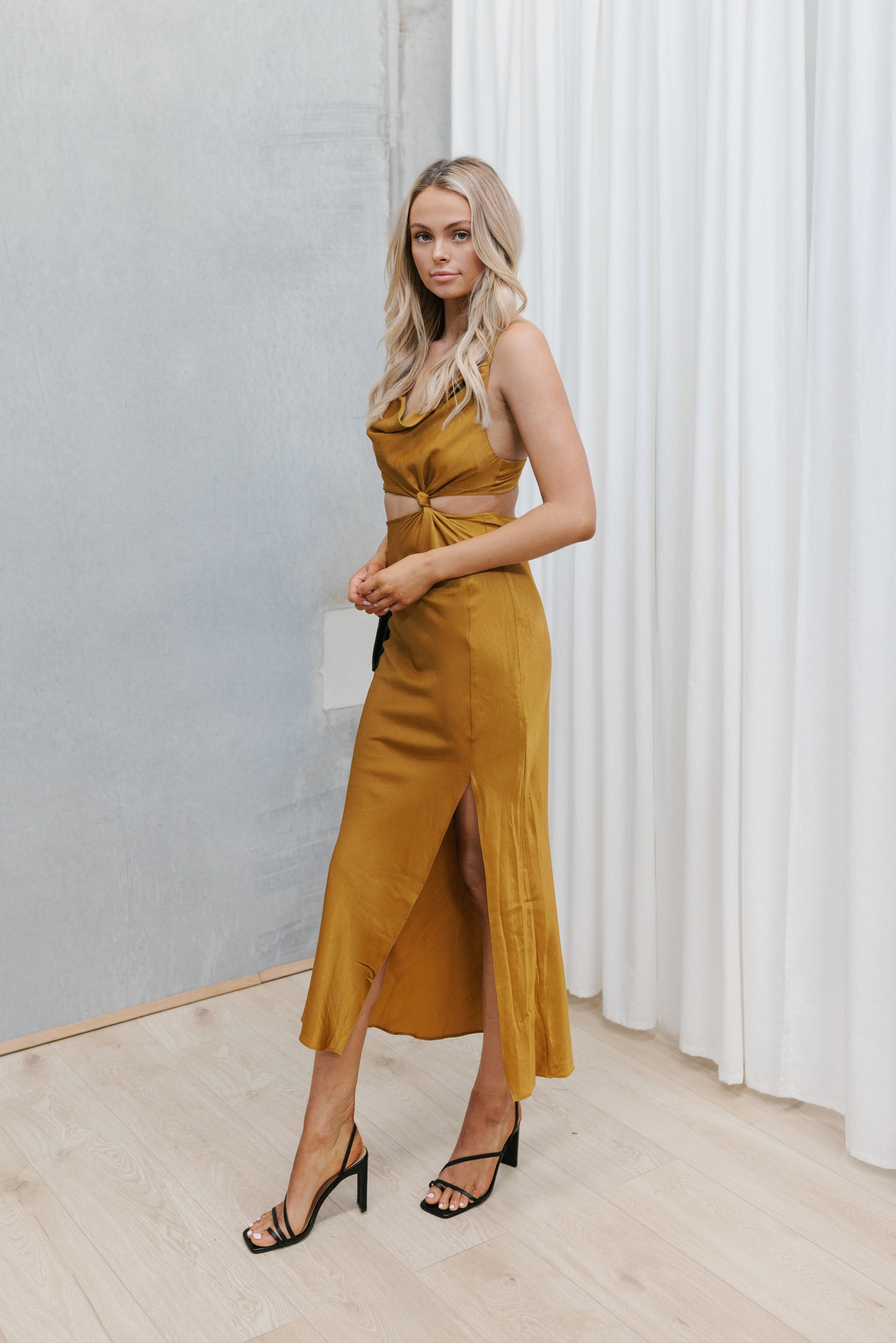 Ezra Dress - Golden Tan