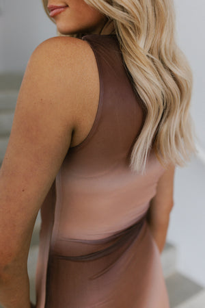 Gliona Dress - Mocha Haze