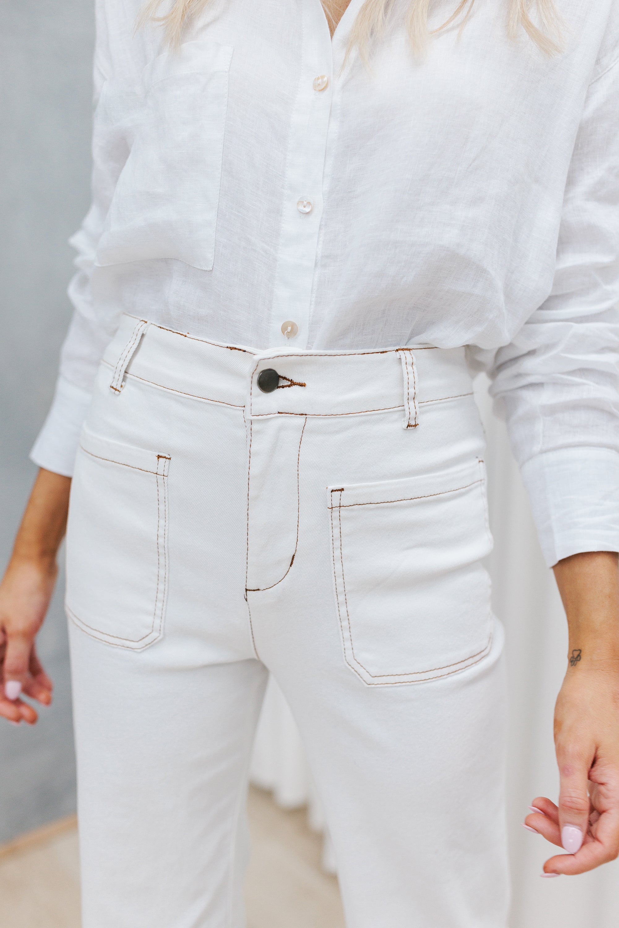 Gia Jeans Cream Denim
