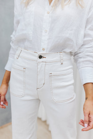 Gia Jeans - Cream Denim