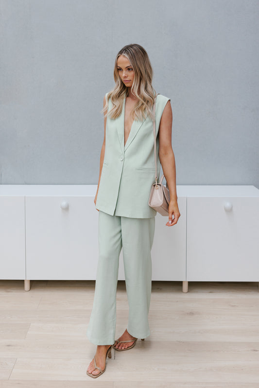 Mayda Tailored Pants - Mint