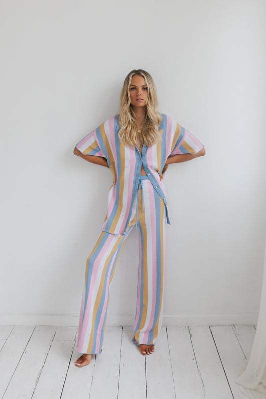 Imani Set - Pastel Stripe Knit