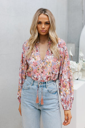 Isadora Top - Pink Floral