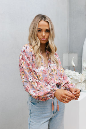 Isadora Top - Pink Floral