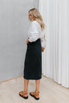 Marley Skirt - Washed Black Denim