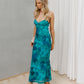 Pilla Dress - Green/Blue Print
