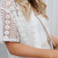 Pippa Shirt - Ivory Crochet Lace