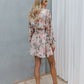 Polina Dress - Peach Floral