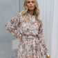 Polina Dress - Peach Floral