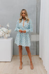 Qualia Dress - Blue Star Print