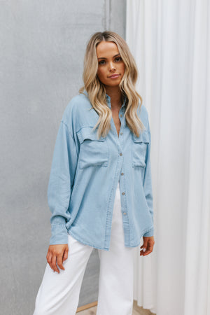 Quentin Shirt - Light Chambray Wash