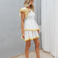 Quinley Dress - White/Yellow