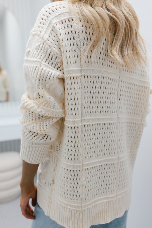 Riya Knit Cardigan - Cream
