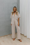 Rylie Set - Beige/Sky Check