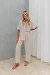 Rylie Set - Beige/Sky Check