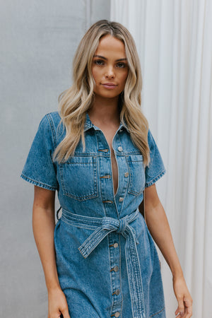 Tindra Dress - Denim